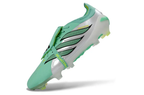 Front and back view of Adidas Predator 26 Elite Tongue FG soccer cleats, designed for elite players